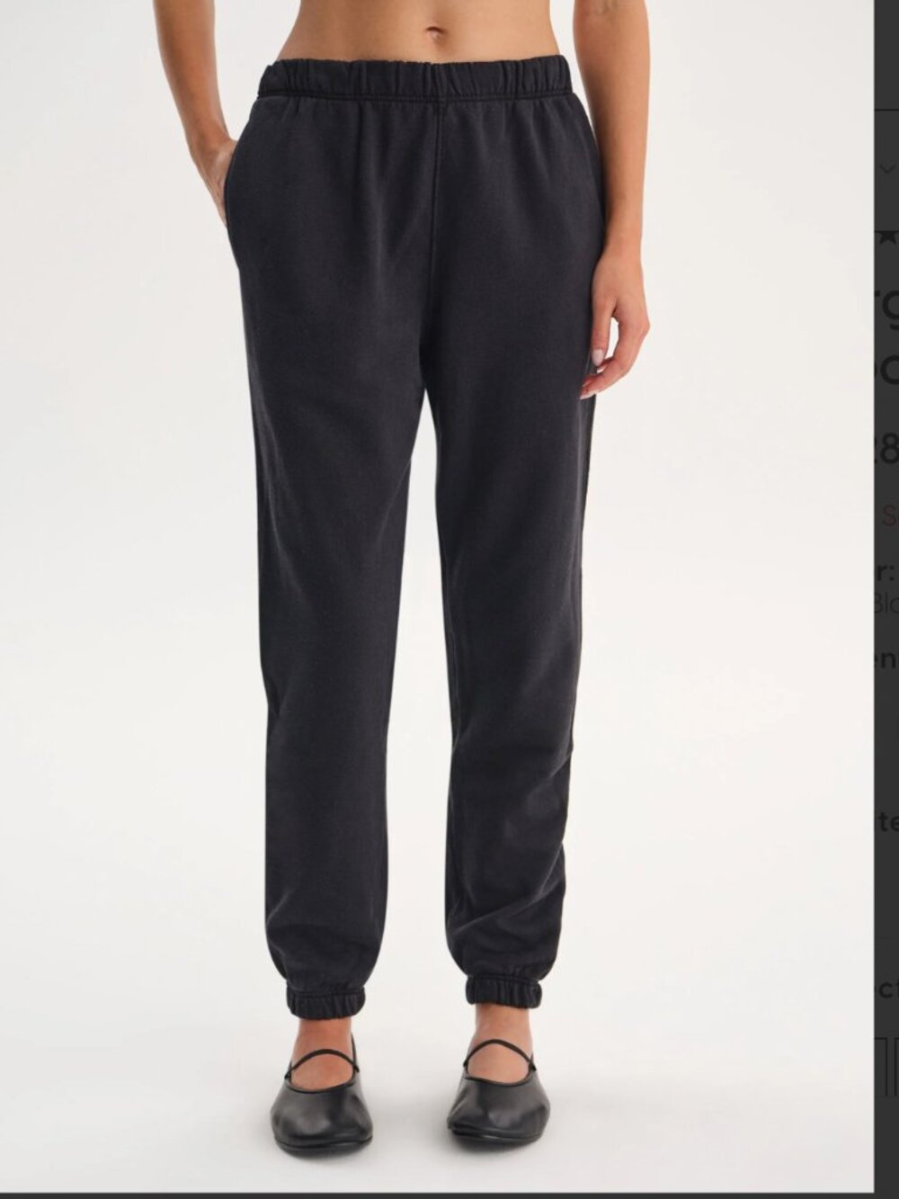 MATE The Label Organic Fleece Relaxed Pocket Sweatpants Size Medium